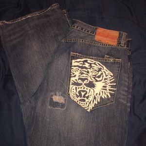 Size 42 x 34 Ed hardy jeans